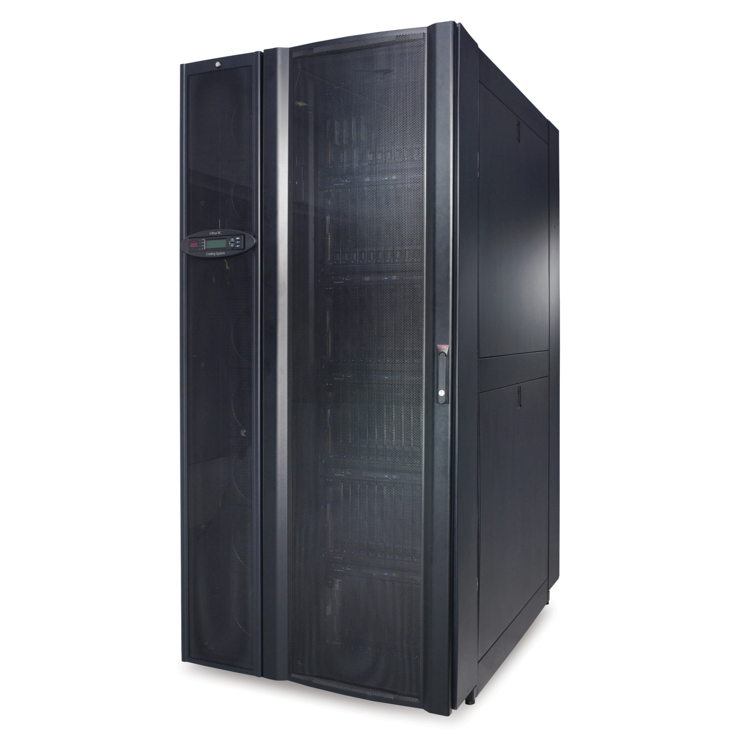 RACSC101E Система InRow SC: 1 блок InRow SC (50 Гц, 1 фаза), 1 стойка NetShelter SX 600 мм и задняя изоляция Schneider Electric 