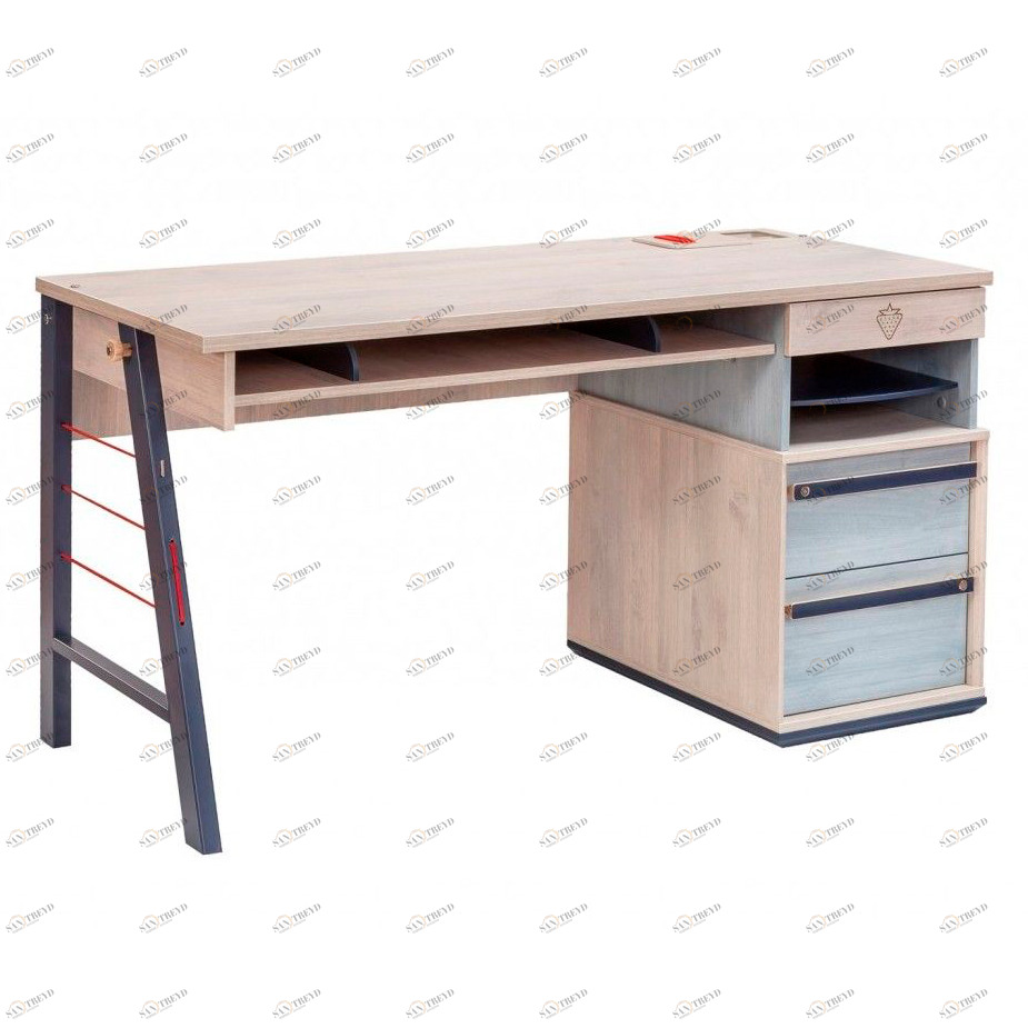 Письменный стол с ящиками 141 см Trio L CILEK TRIO 00-3832434 Бежевый Santreyd