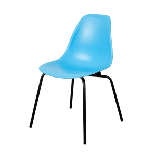 92062659 Стул кухонный Derstuhl Elegant black комплект 2 шт 45x82x46 см полипропилен цвет голубой STLM-1415318