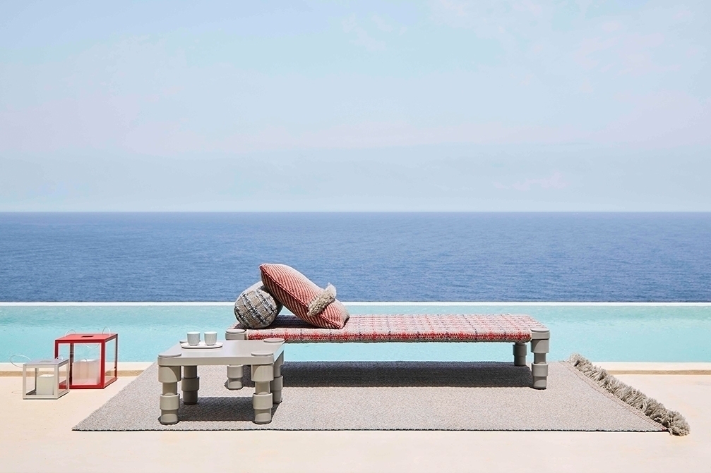 070752 Индийская кровать GL Tartan blue Single GAN Garden Layers - Вид №1