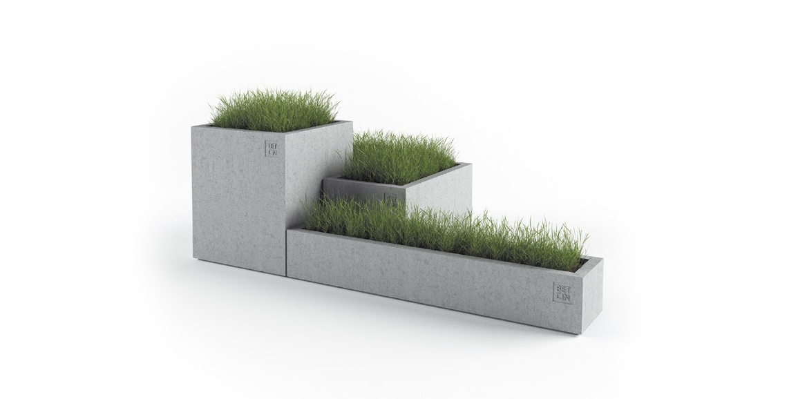 BetOn Горшок цветочный бетонный 250*1200 ГОРШКИ ИЗ ФИБРОБЕТОНА CP110В - Вид №1