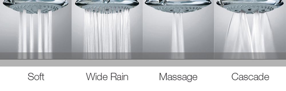 I00180 Потолочный & настенный душ Ocean/4 - Ø 121 mm BOSSINI  - Вид №1