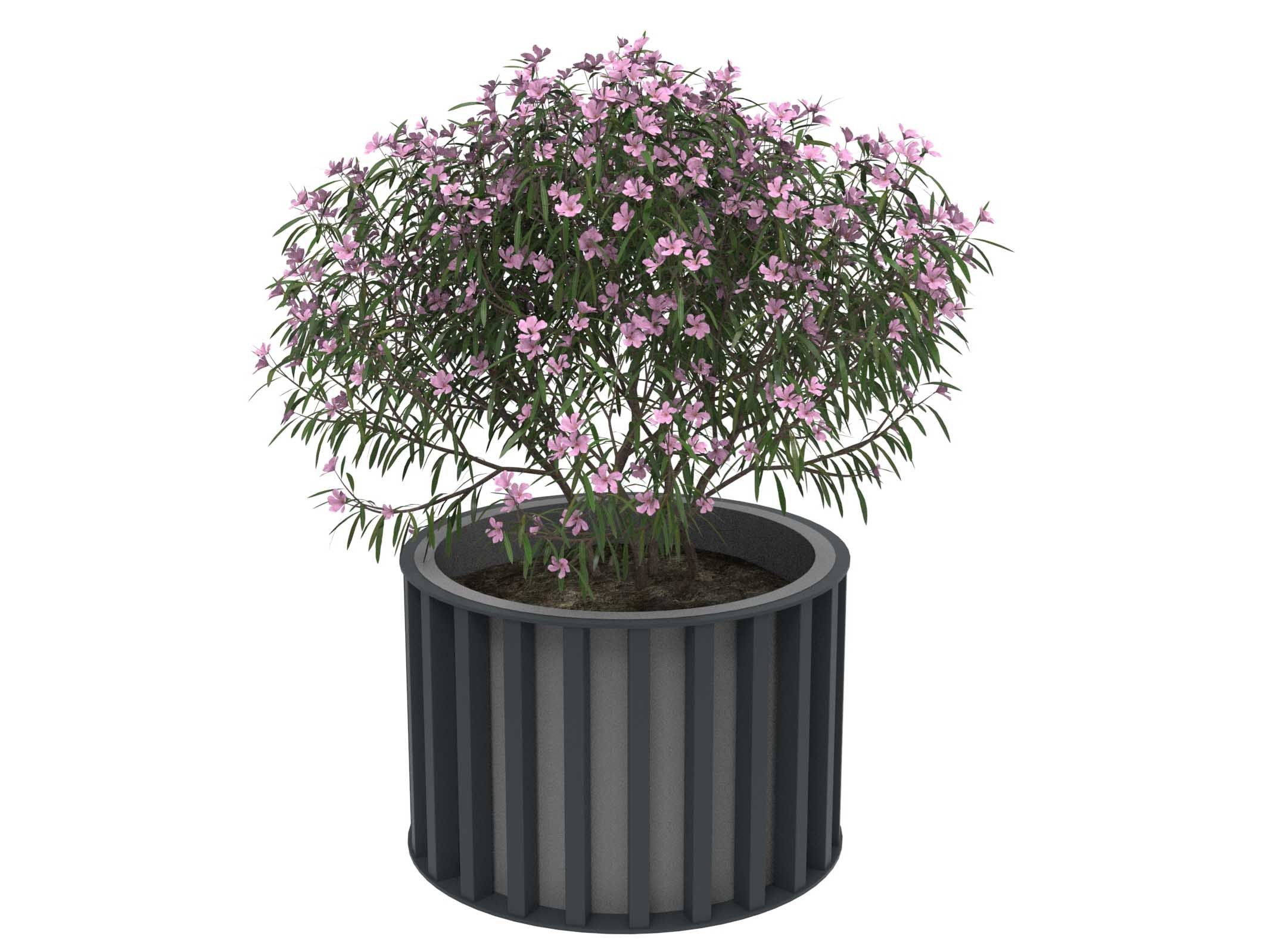 Оцинкованная сталь круглый низкий плантатор Lazzari Динамо ARCH-00115712 - Вид №10