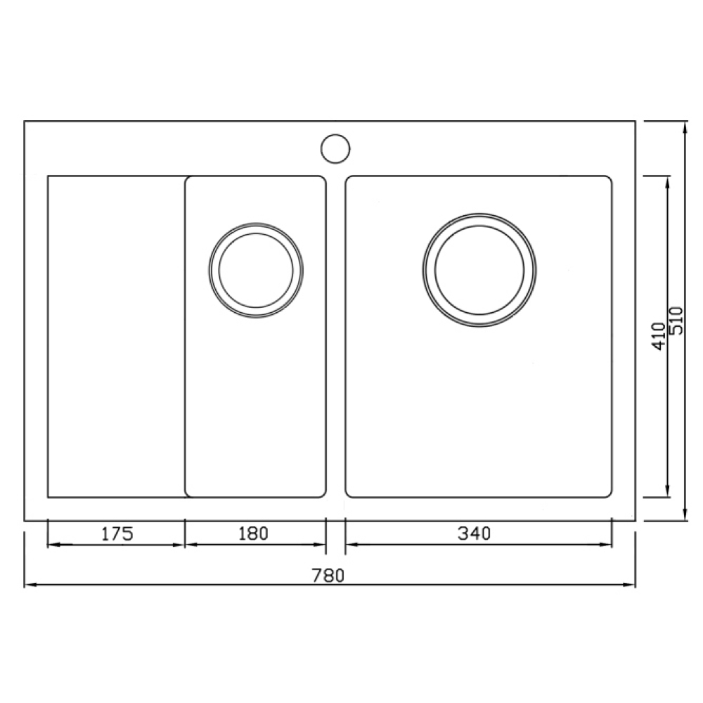 Кухонные мойки Eco Marino SMB-7851DLS.B SEAMAN  - Вид №3