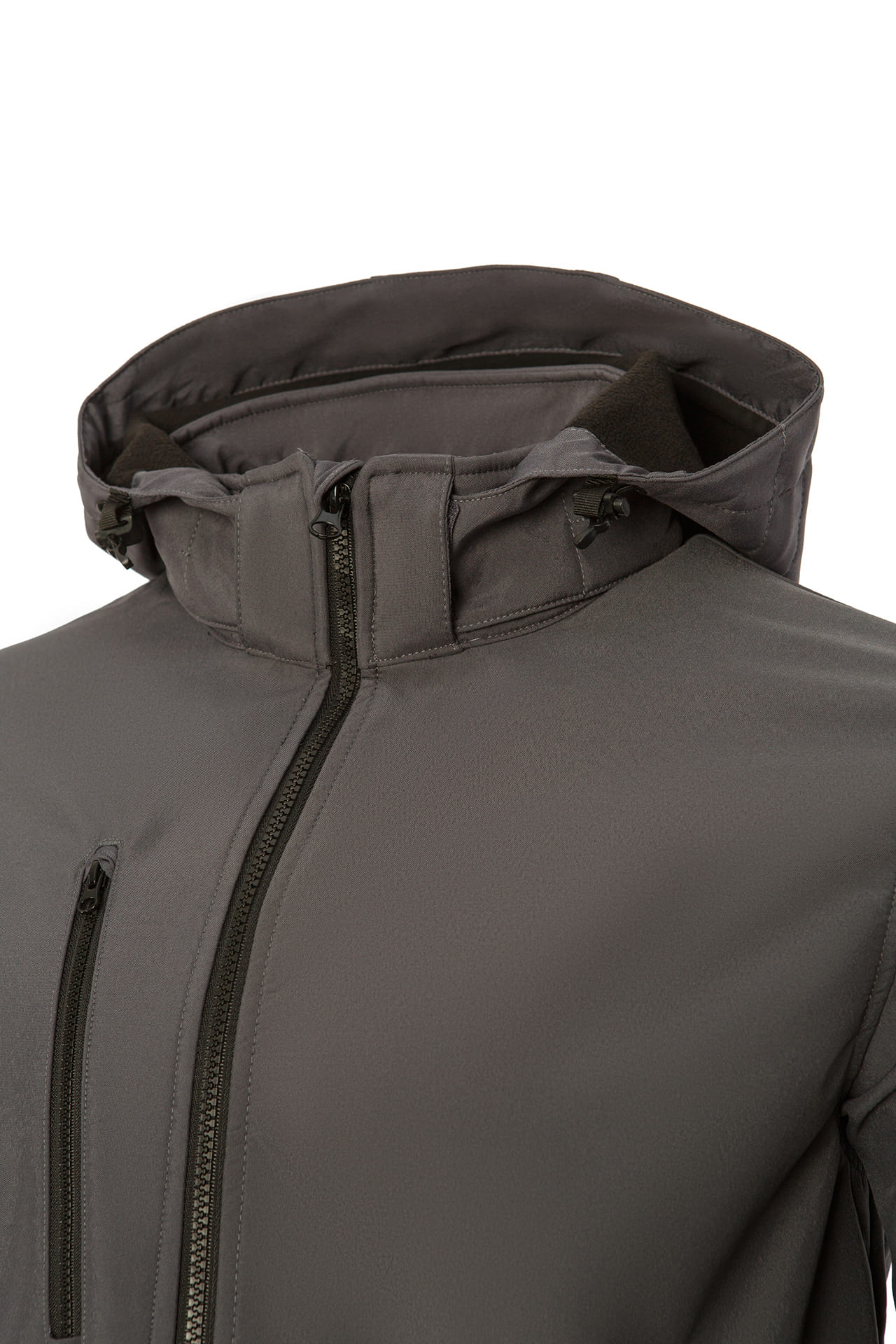 5042163 Куртка РЕГАТТА ПРОФЕШИОНАЛ ВЕНТУР софтшел серо-черная  Демисезонная одежда размер L (48-50) Спецодежда  - Вид №5
