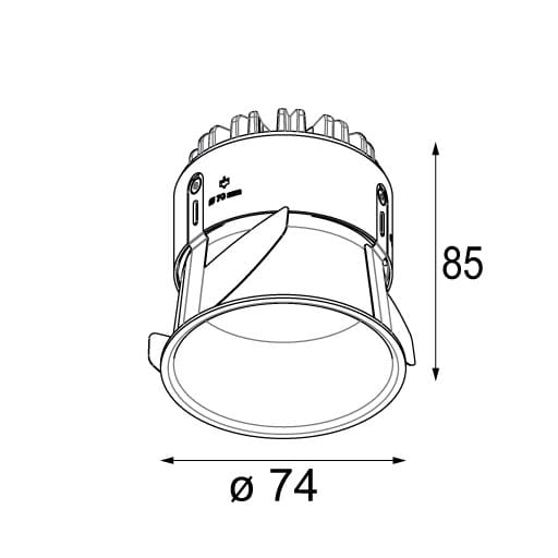 Круглый светодиодный светильник Modular Lighting Instruments наперсток ARCH-00089494 - Вид №14