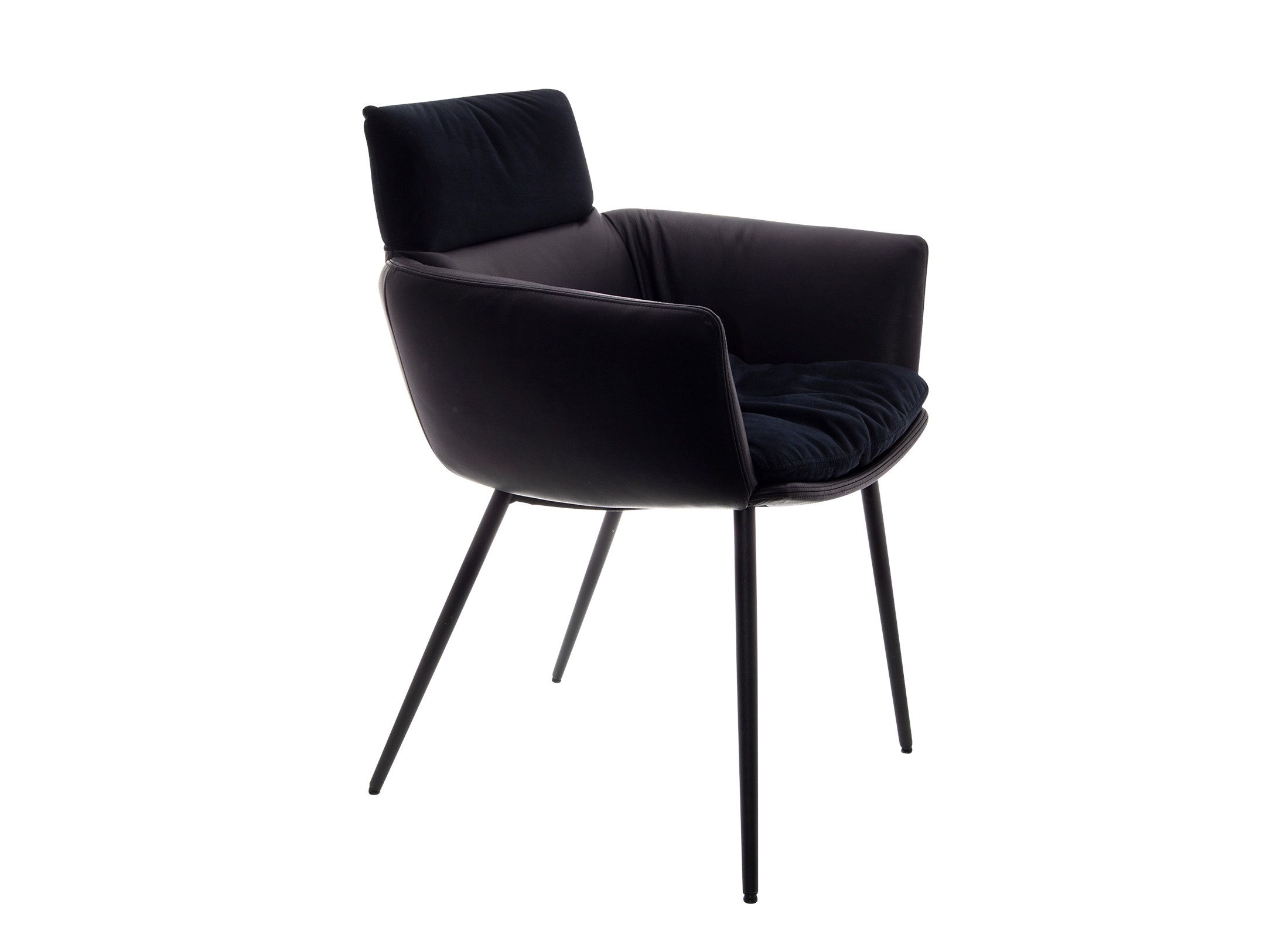 Мягкий стул с подлокотниками и основанием с 4 ножками KFF Faye ARCH-00120146