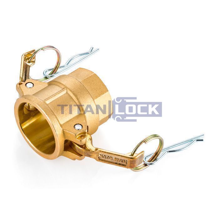 Камлок латунный тип D розетка, внутр. резьба BSP 3/4", TL75DBR TITAN LOCK  - Вид №3