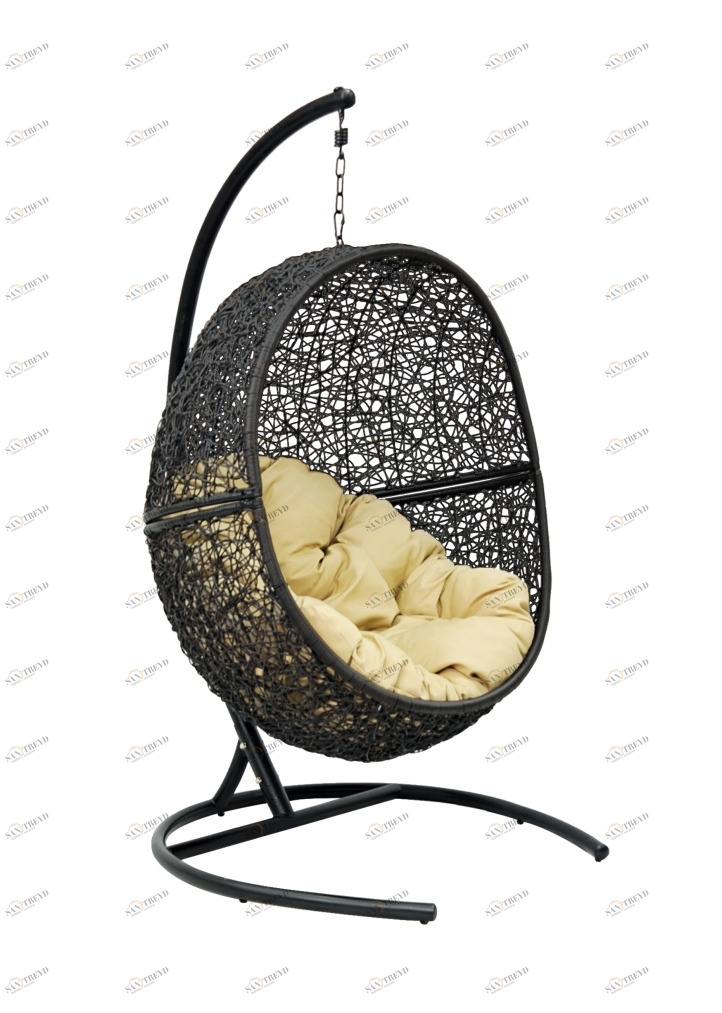 Подвесное кресло Rambutan Black ЭКО ДИЗАЙН ПЛЕТЕНАЯ 009588 Черный 