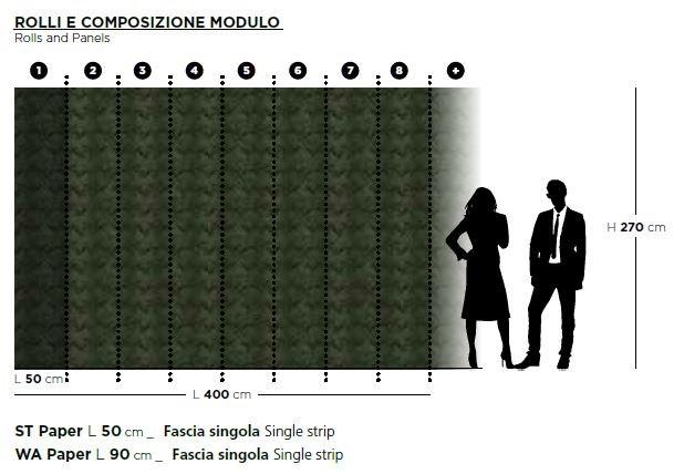 ARBLU Тропические обои с эффектом ткани  91trs01-5/91trw01-5  - Вид №3