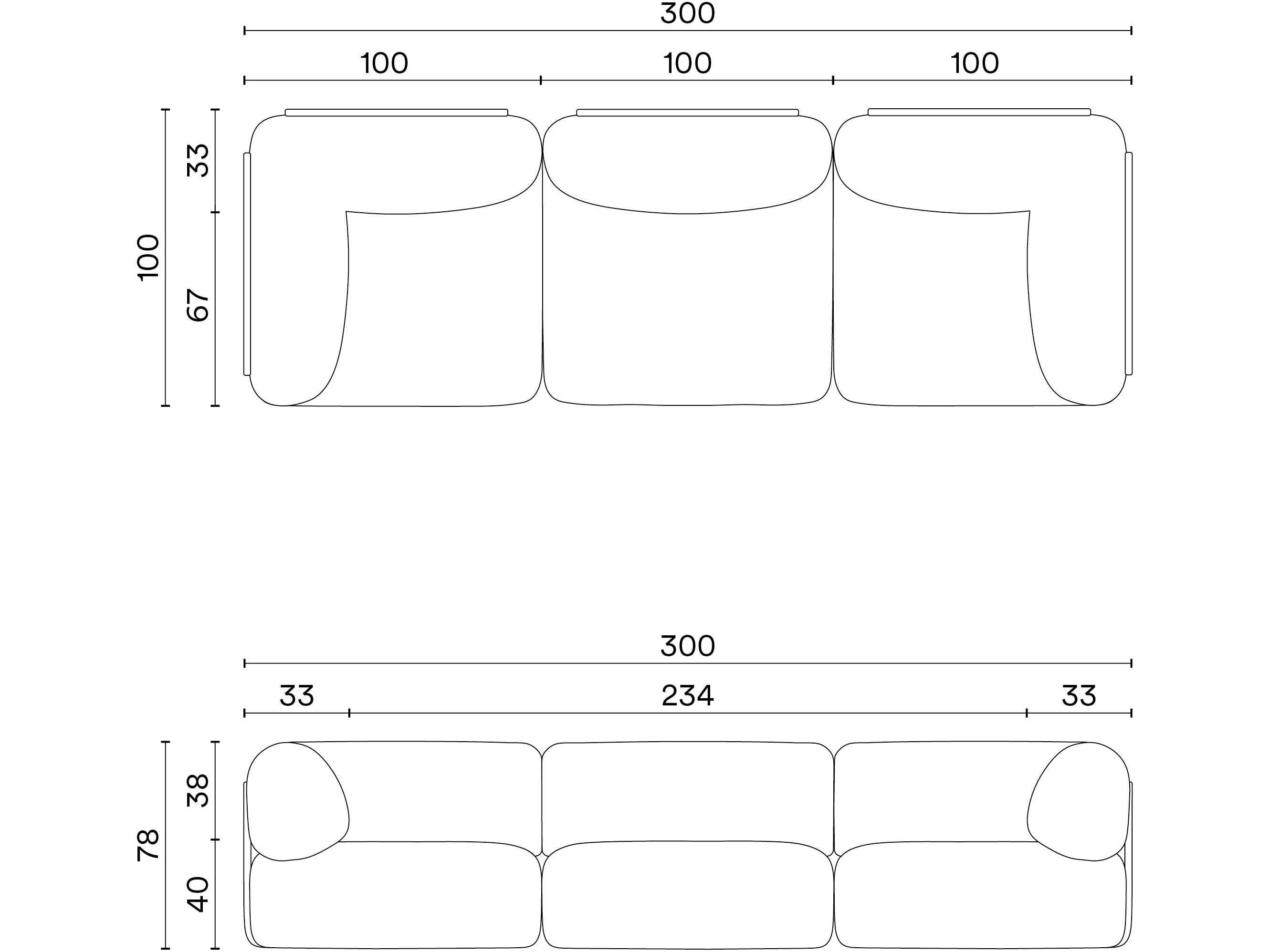 3-местный тканевый диван Noah Living торий ARCH-00115757 - Вид №21