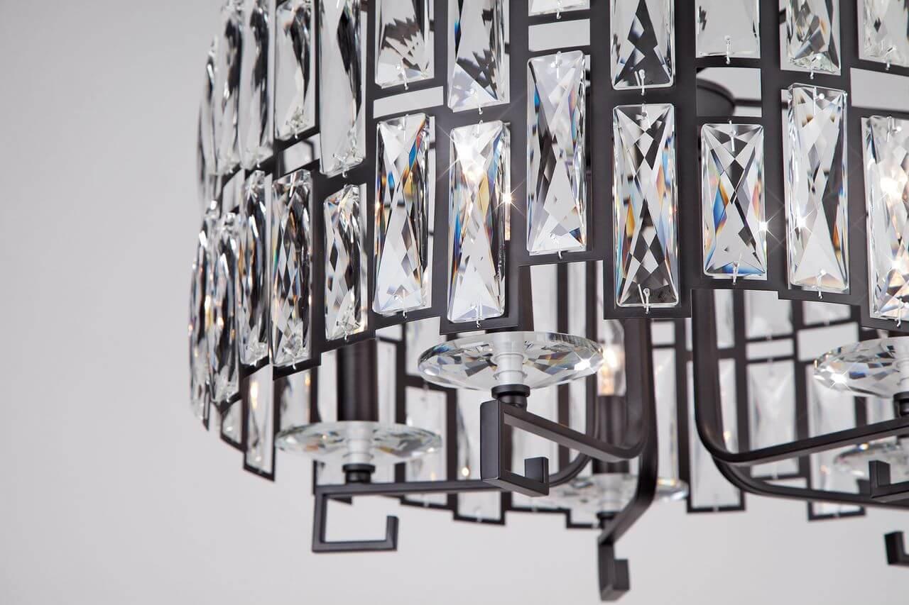Подвесная люстра Bogates Frammenti 275/5 Strotskis BOGATES ДИЗАЙНЕРСКИЕ, FRAMMENTI 187324 Черный  - Вид №2