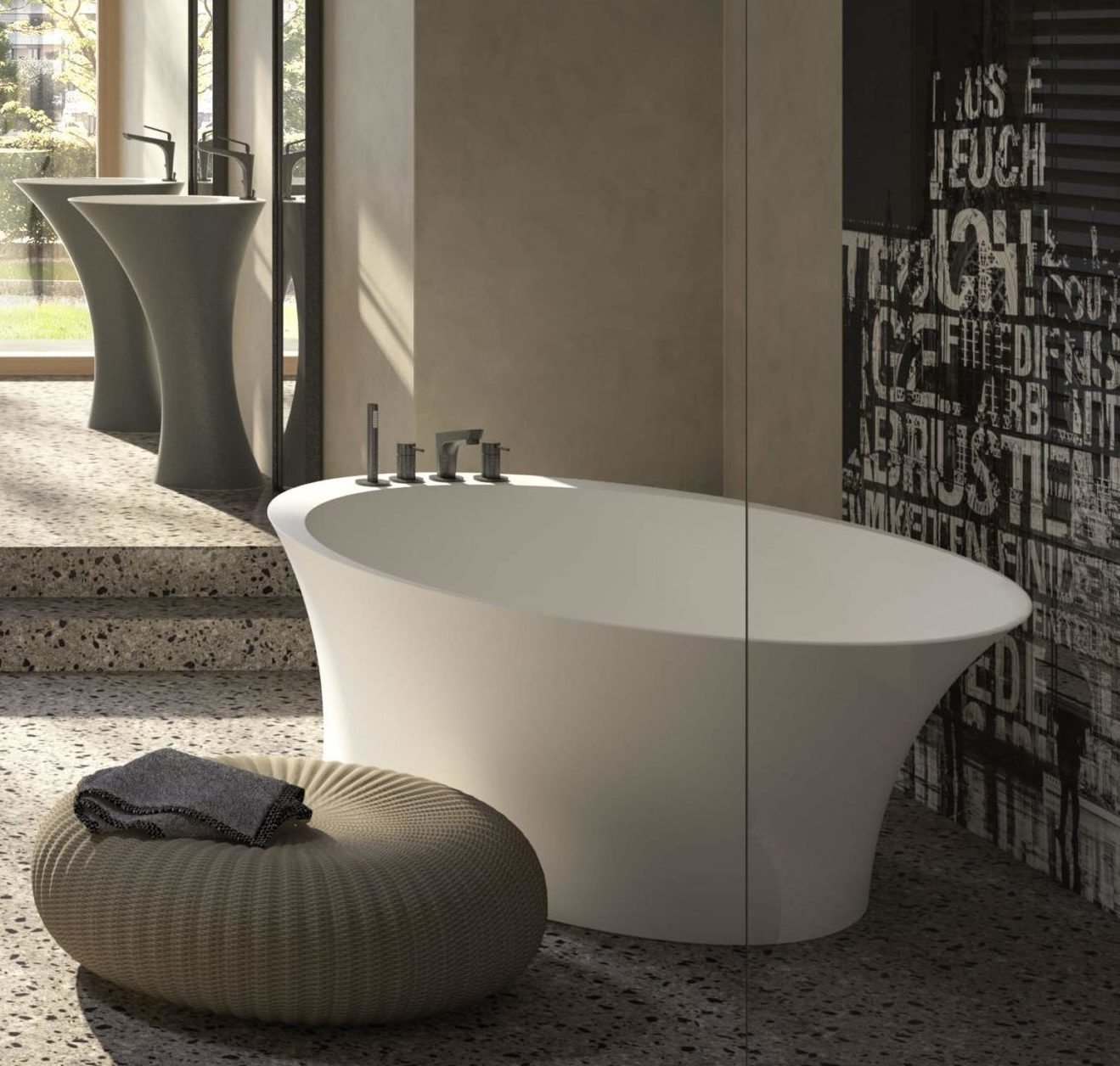 Hilton white Mastella  Раковина  - Вид №1