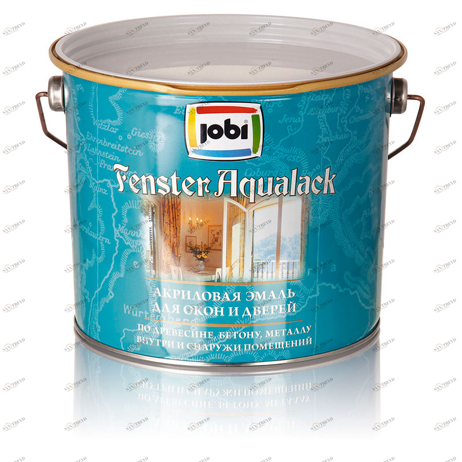 Эмаль Jobi Fensteraqualack (ФэнстерАквалак) 2,7л белая "БАЗА A" 5870