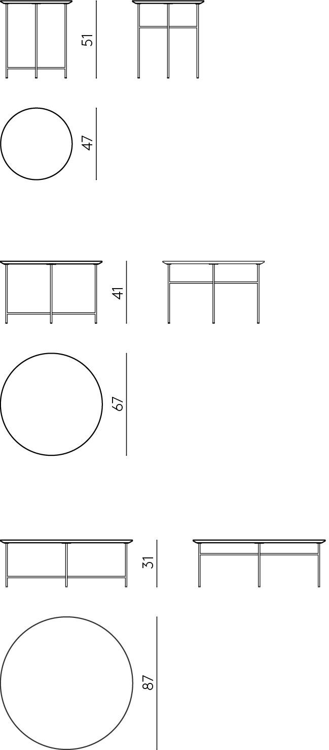 DE PADOVA Круглый журнальный столик sun-id-1395097 - Вид №7