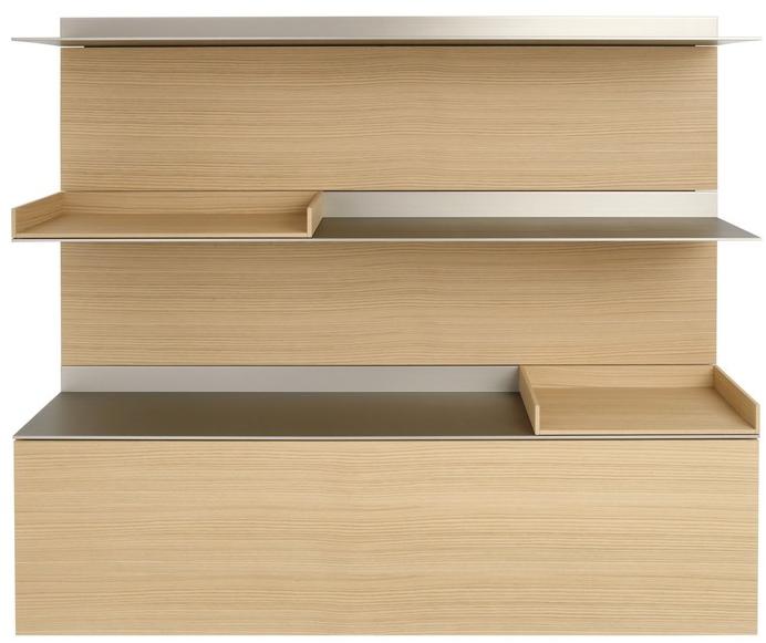 Schönbuch Настенный книжный шкаф из алюминия и дерева S7 Schonbuch sun-id-1506953 - Вид №3