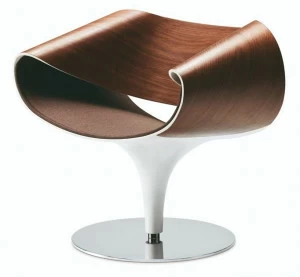 ZÜCO Кресло из орехового дерева с подлокотниками Perillo Pr 181