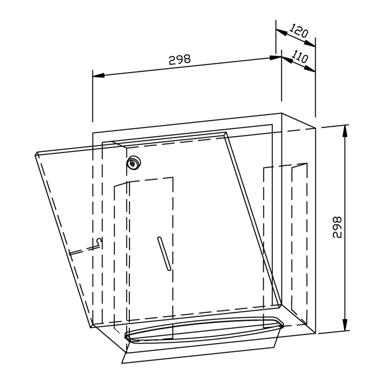728125 Диспенсер для бумажных полотенец WP113 WAGNER_EWAR A-LINE Wagner Ewar  - Вид №1