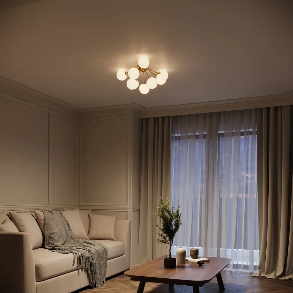 Потолочный светильник Freya FR5120CL-09G с 9 плафонами 84239504 STLM-0047364 - Вид №10