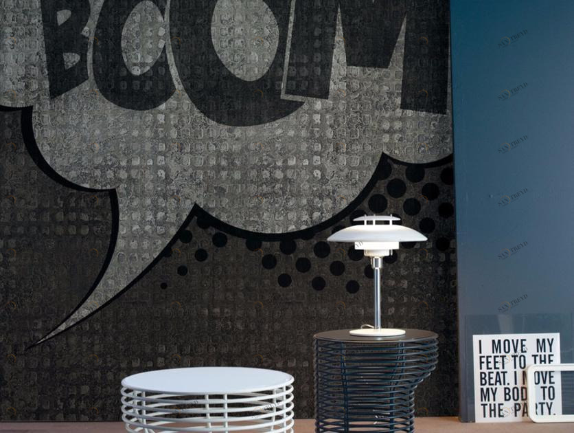 Inkiostro Bianco Панорамные обои в стиле поп-арт с тиснением Collection 2014 sun-id-1453837