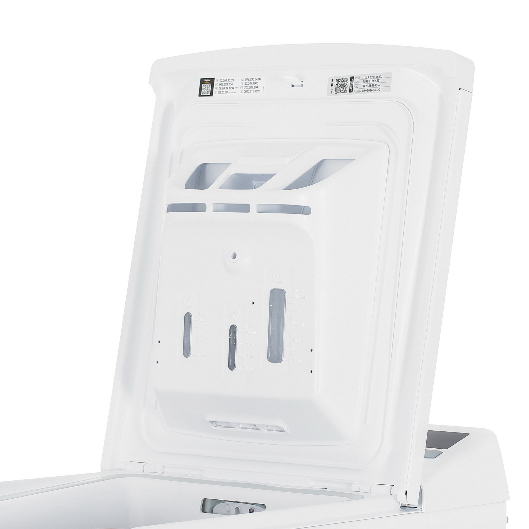 5434736 Стиральная машина Whirlpool TDLR 7231BS EU/N белый STDN-0114561 - Вид №6