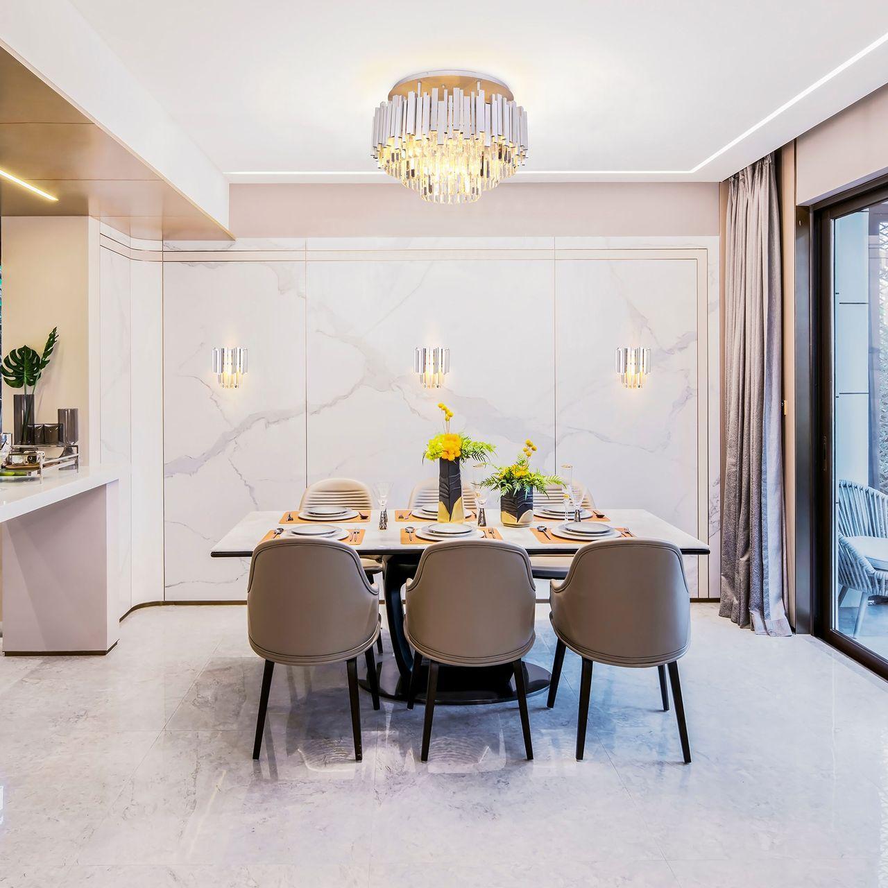 Люстра потолочная серебристая Bogates 308/9 Strotskis 308/9 BOGATES ДИЗАЙНЕРСКИЕ, PIANO 00-3887893 Прозрачный;серебро  - Вид №1