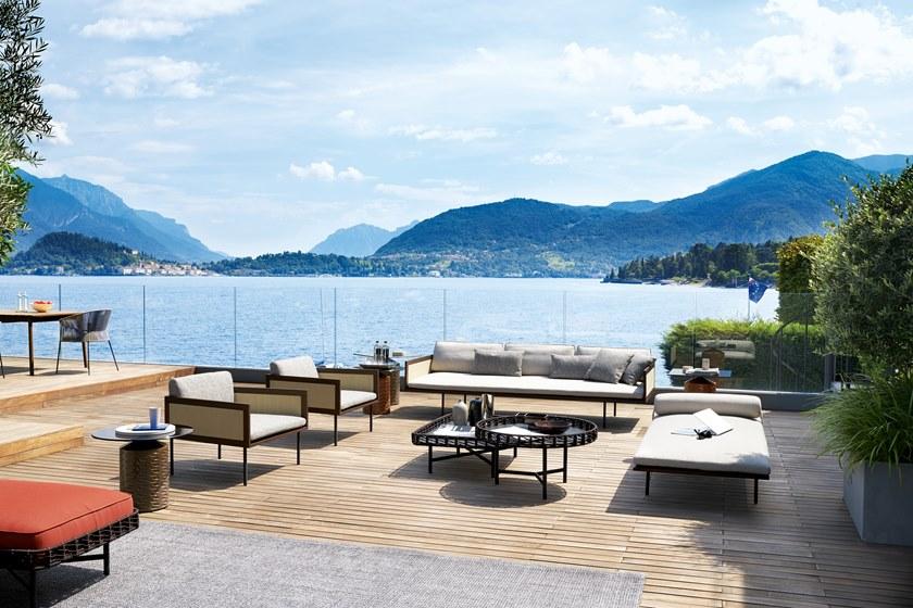 Potocco 3-х местный тканевый садовый диван Loom 880/dr-out - Вид №4