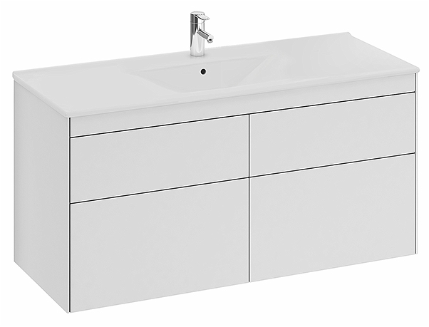 47428 IFO Sense тумба под умывальник с четырьмя ящиками, W = 1200 мм, W1 = 1210 мм, мол. - Вид №1