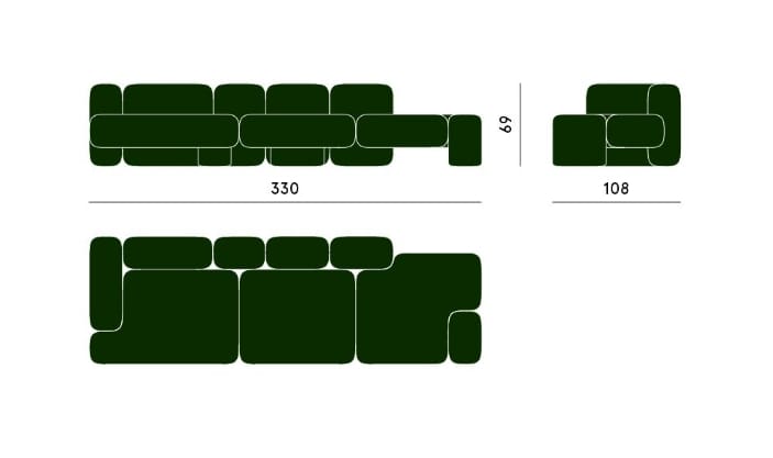 Модульный диван Carpanese Home CUSCO ARCH-00061698 - Вид №7