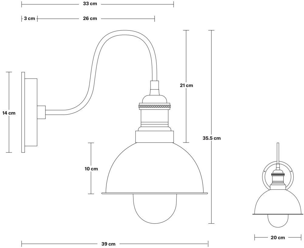 Industville Бра для наружного освещения из латуни  Sn-ip65-dwl8-b-bh  - Вид №5