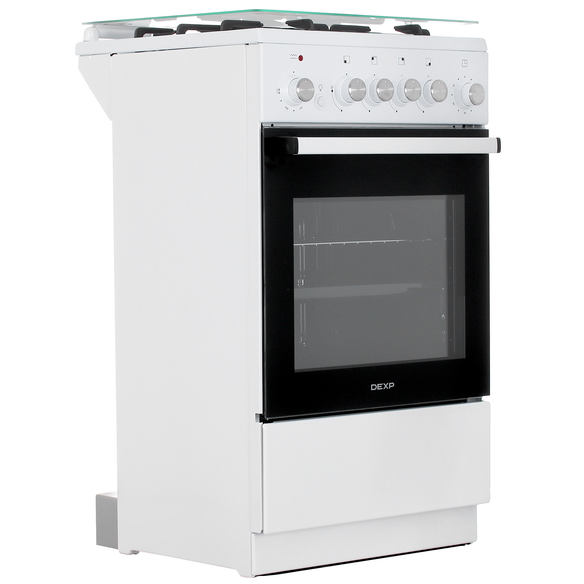 9082371 Комбинированная плита DEXP M25-1W белый STDN-0127069 - Вид №1