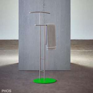 GSDSB2-BPGr Стойка Valet - бесшумная накладная, опорная плита: зеленая. PHOS