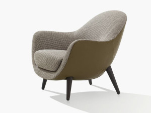 Тканевое кресло с подлокотниками