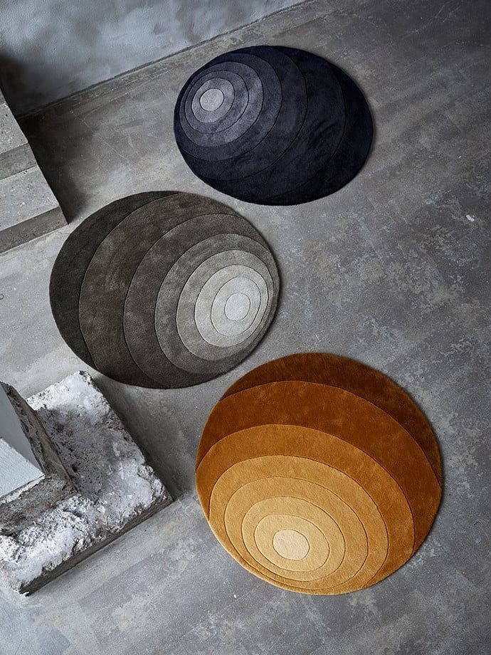 Круглый шерстяной ковер с геометрическим рисунком VERPAN Panton ARCH-00080520 - Вид №2