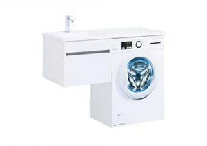 Тумба с раковиной Aquanet Токио 110 L белый (подвесная, 1 ящик)