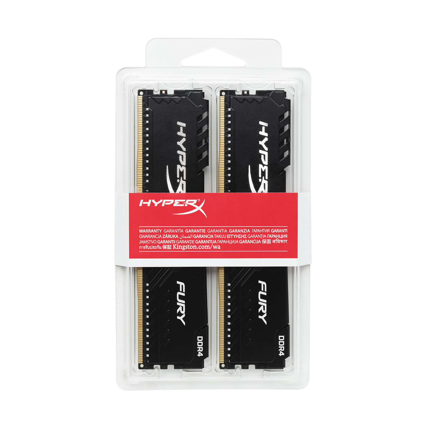 HX430C15FB3K2/32 32gb 3000mhz ddr4 cl15 dimm (kit of 2) hyperx fury black Kingston Santreyd  - Вид №4