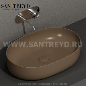 534388 Накладная раковина на столешницу  овальная Kerasan Nolita