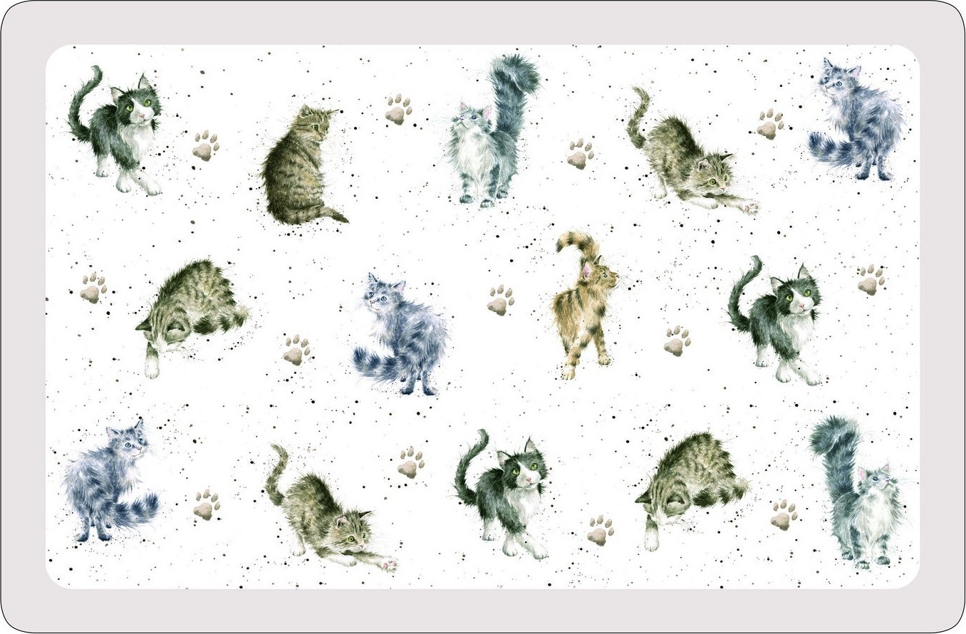 10643084 Pimpernel Набор из 12 подставок под горячее Pimpernel "Забавная фауна.Кошки" 44х29см Стекло 