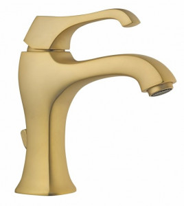 76003OA Смеситель Ares с донным клапаном для раковины, цвет античное золото