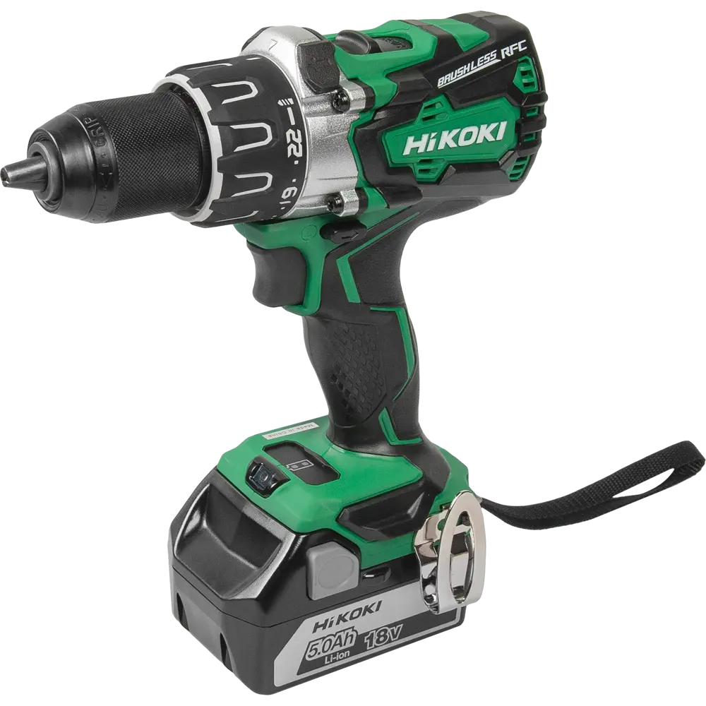 Дрель-шуруповерт аккумуляторная бесщеточная Hikoki DS18DBL2, 18 В Li-ion 2х5 Ач STLM-2169056