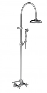 15537 / D Внешний смеситель для душа с трубкой, лейкой и дуплексным душем. Bongio Wellness