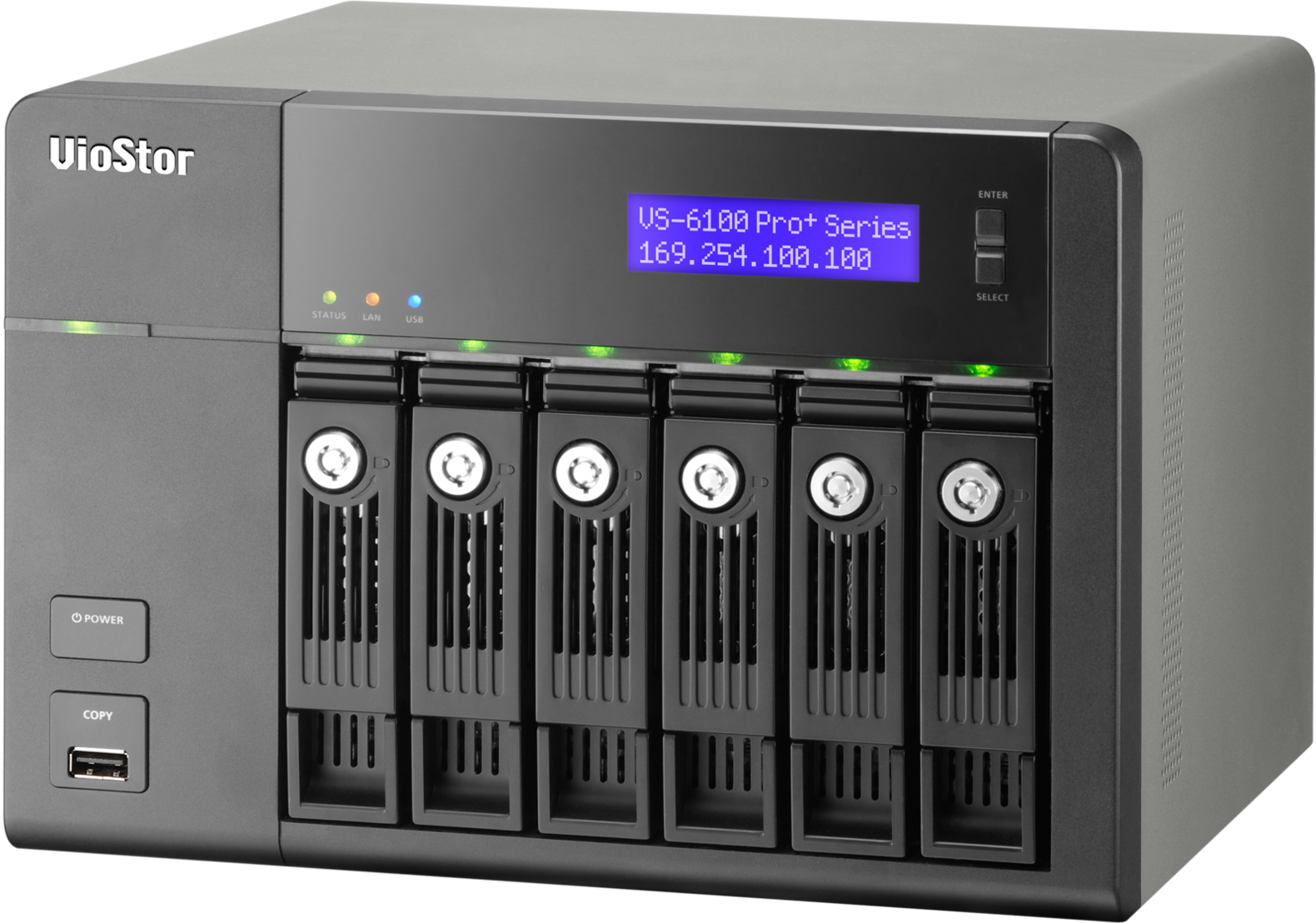 VS-6112 Pro+ Smb nvr, 12 channels, 6-tray w/o hdd, local monitoring. intel 2,6 ghz QNAP Santreyd 