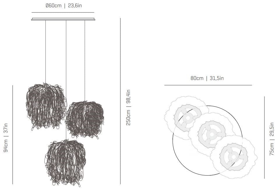 Светодиодный подвесной светильник из нержавеющей стали A-Emotional Light хаос ARCH-00066654 - Вид №10