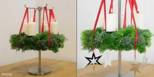 AKS2 Подставка для адвентского венка на стол PHOS