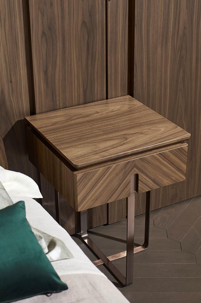 Arte Brotto Прямоугольная тумбочка из орехового дерева с ящиками Leonardo L114n/m - Вид №2