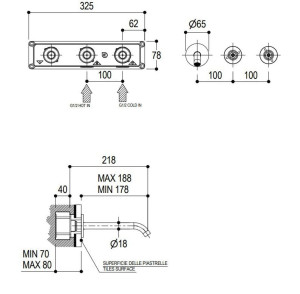 Настенный смеситель для раковины
