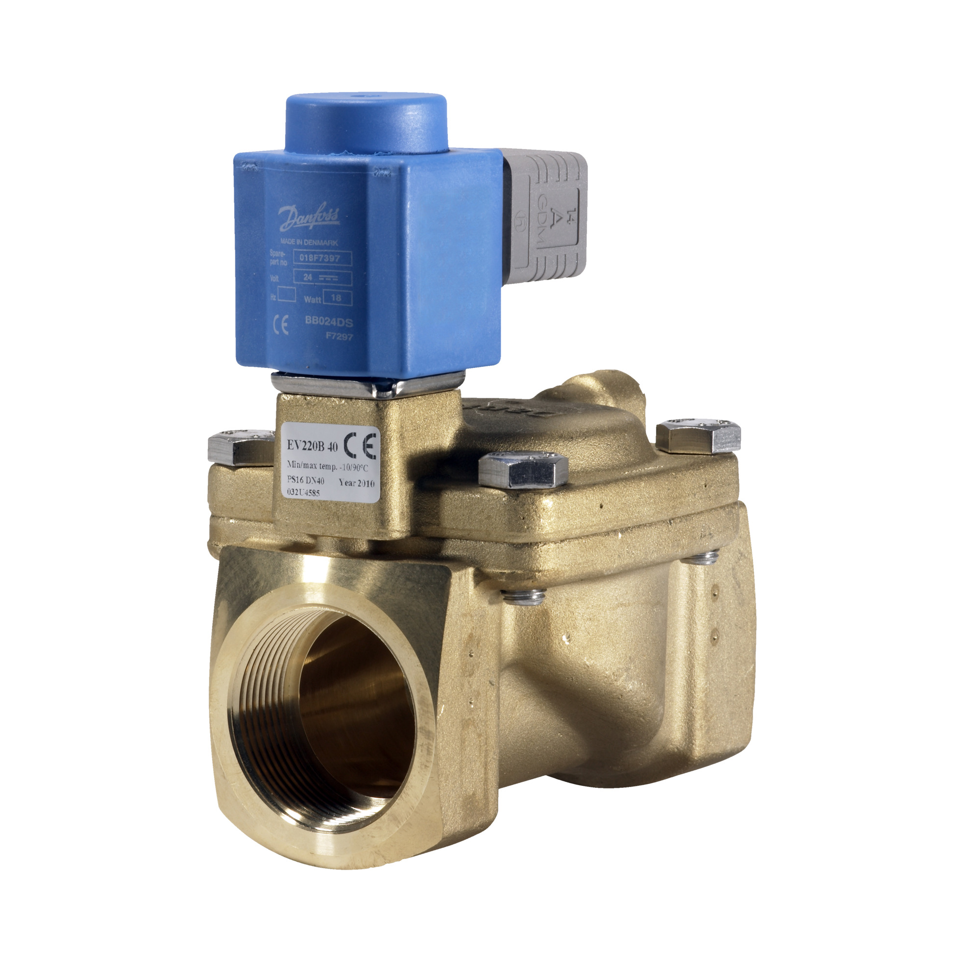 Danfoss EV220B — двухходовые электромагнитные клапаны для общей промышленности Клапан электромагнитный EV220B с кат. 032U460416  - Вид №44