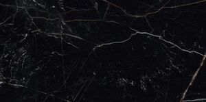 Керамогранит Marvel Black Atlantis Lappato 37,5x75