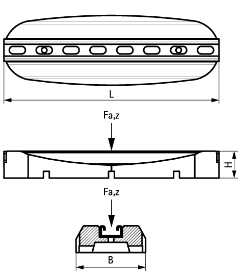 67687400 BIS Ursus Foot Кровельные опоры (BUP1000) монтаж оборудования на кровле walraven  - Вид №1