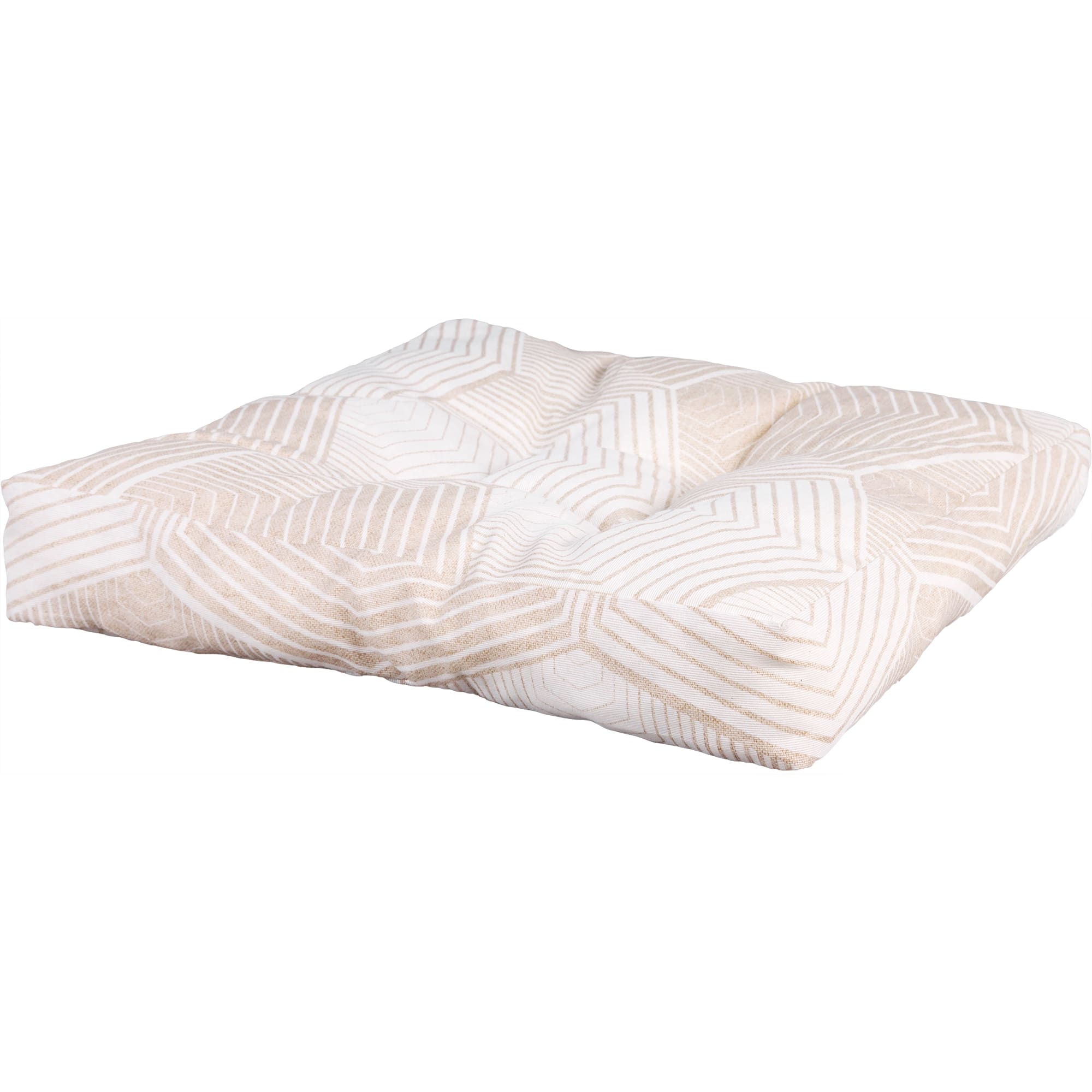 82029481 Сидушка для стула «Призма», 40х40 см, цвет бежевый Santreyd  - Вид №1